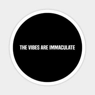 the vibes are immaculate Magnet